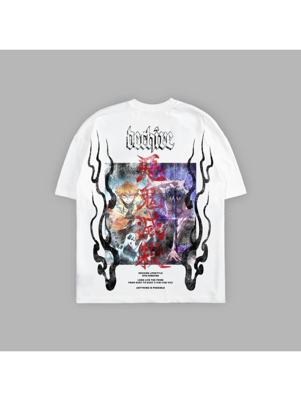 Dechire x Inozuke & Zenitsu 'Ltd’ 6oz OS Tee in White (2XL)